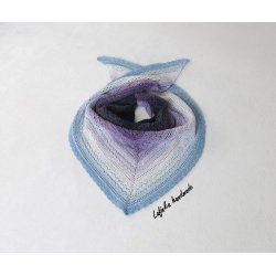 Duhový šátek fialovo modrý