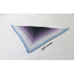 Duhový šátek fialovo modrý